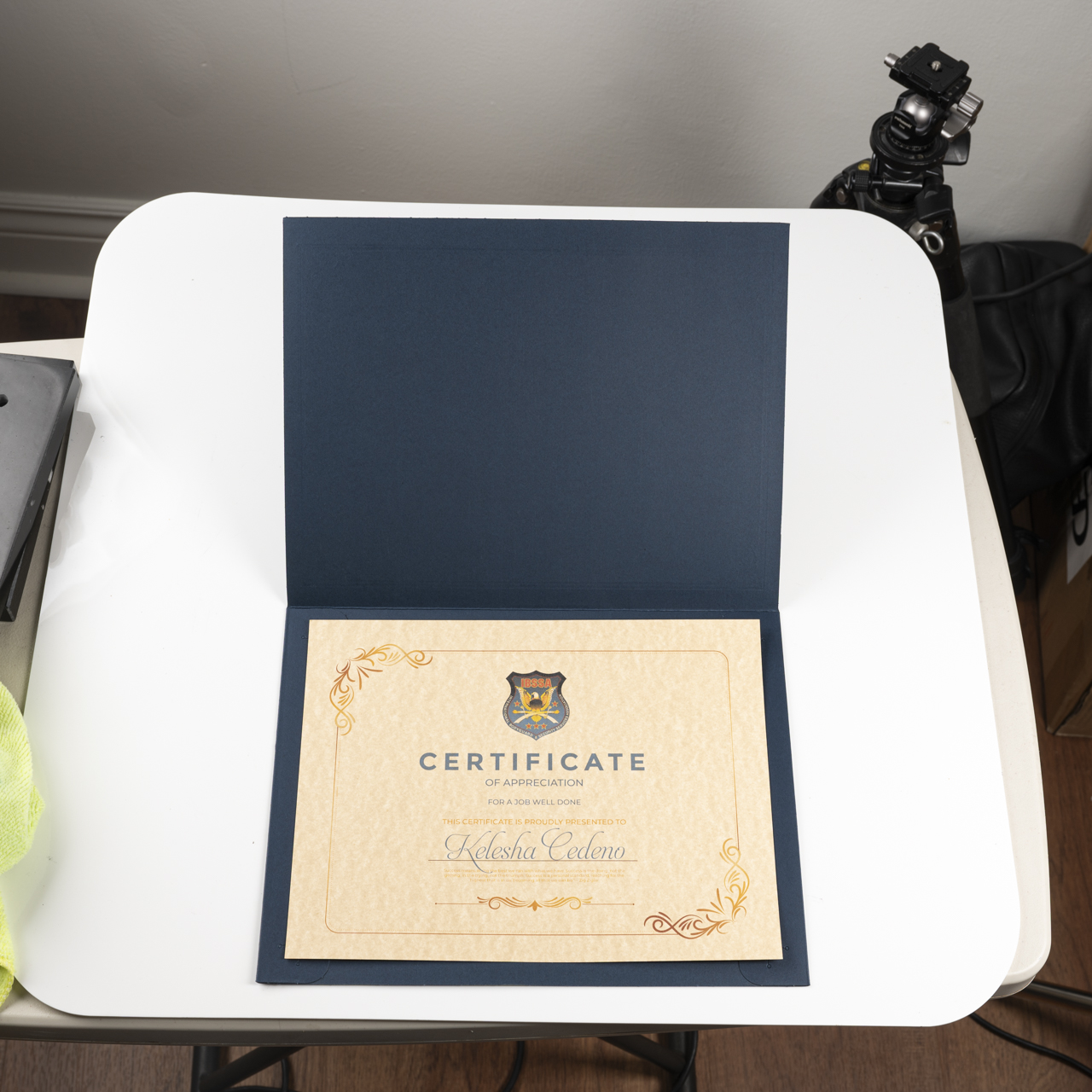 Blue Certificate Holder - Image 2