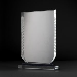 Rounded Rectangle Glass Award
