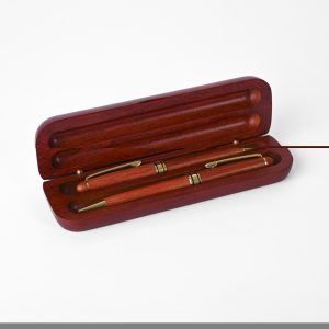 Rosewood Box with Pen & Pencil