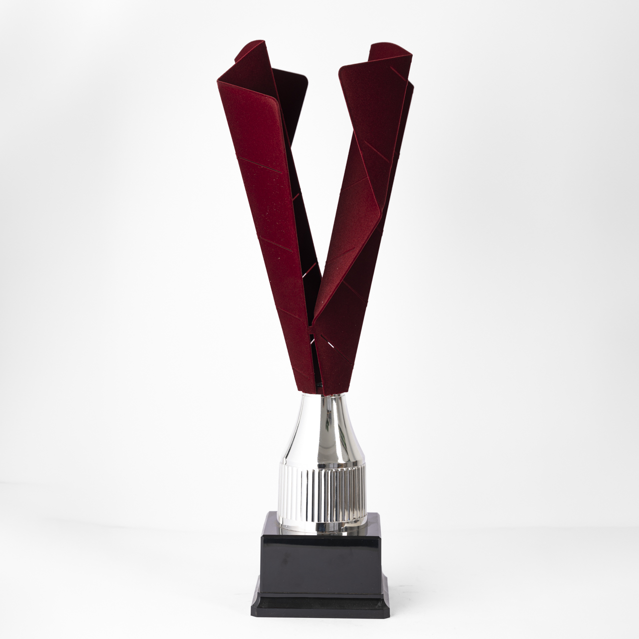Italian Burgundy Velvet Cup - Image 2