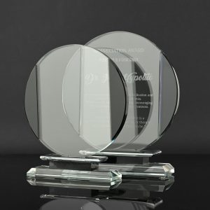 Black Round Glass Award