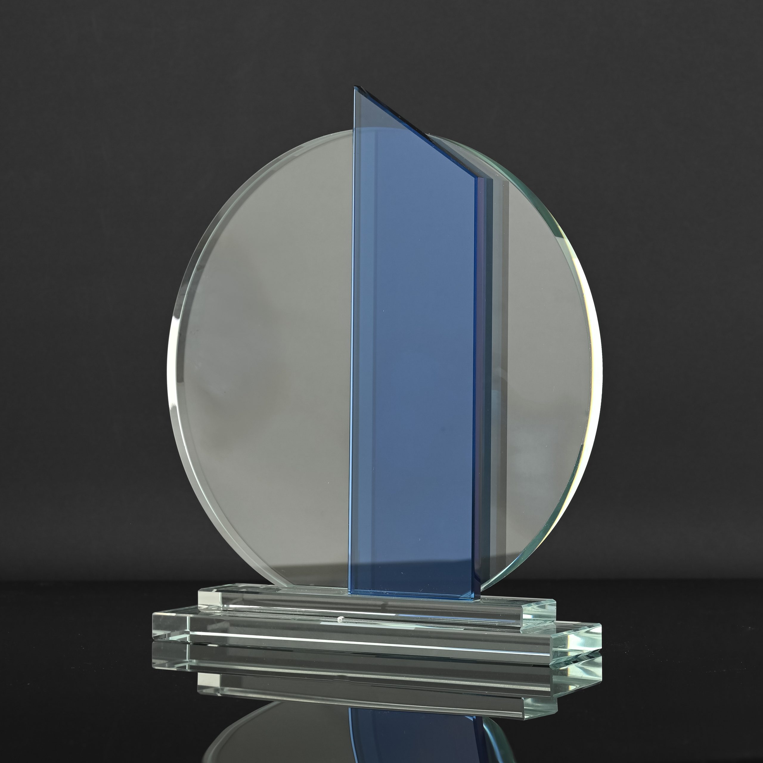 Blue Stripe Glass Award - Image 3