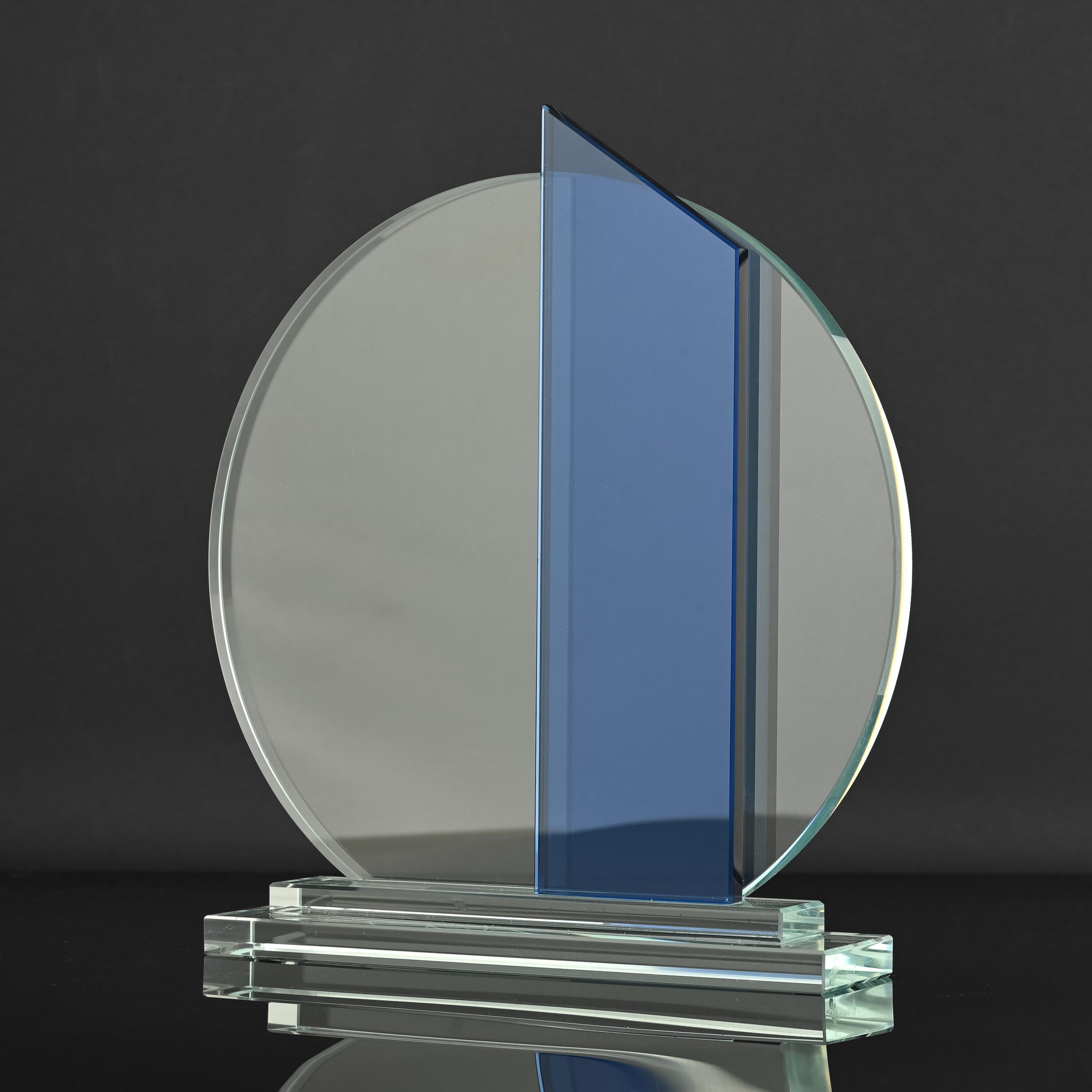 Blue Stripe Glass Award - Image 2