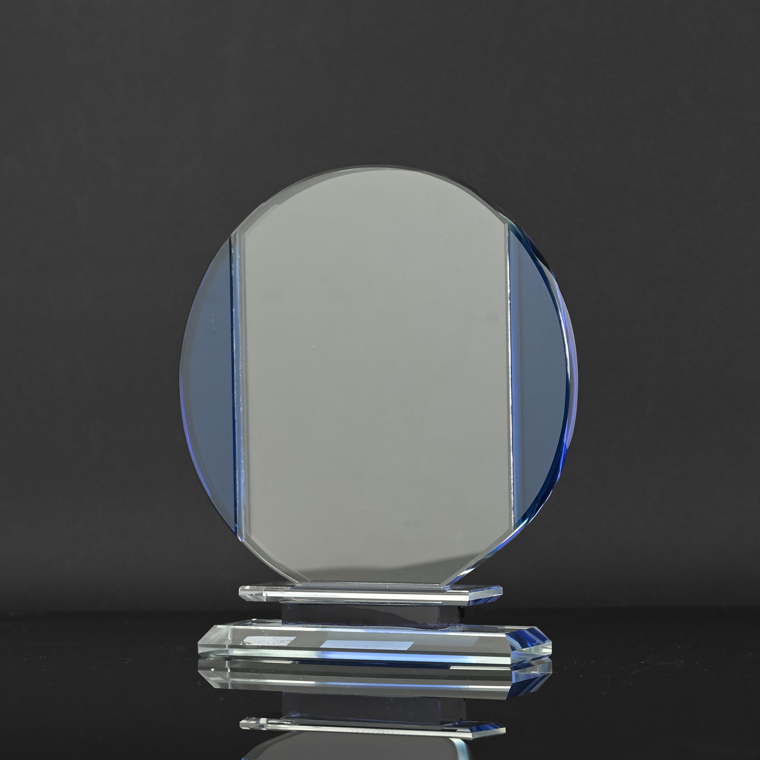 Blue Round Glass Award - Image 2