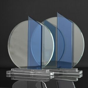 Blue Stripe Glass Award